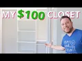 DIY Bedroom Closet With A 100 Budget Woodworking Home Improvement Project