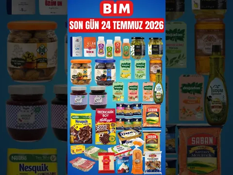 BİM AKTÜEL GIDA İNDİRİMLERİ 🤗| SON GÜN 24 TEMMUZ 2026💐