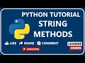 String Methods strip replace join split find