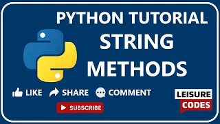 String Methods strip replace join split find