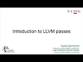 Introduction to LLVM Passes
