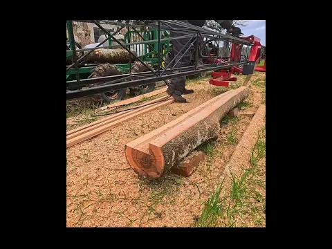 Homemade Sawmill in Action!