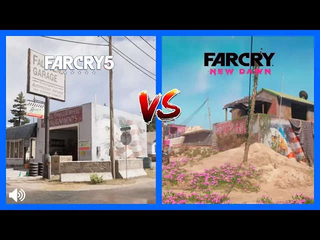 Far Cry New Dawn vs Far Cry 5 Map Comparison Side by Side
