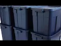 Rubbermaid Roughneck Storage Totes 18 Gal Durable Stackable Storage Containers Great for Garage