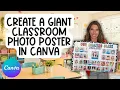 Create a Giant Classroom Photo Poster in Canva Composition Style Class Decor and Bulletin Boards