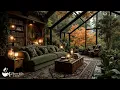 Download Lagu Forest Cafe Jazz Music In Autumn | Peaceful Melody With Nature Sounds With Beautiful View For Relax