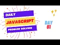 Daily JavaScript Problem Solving - Day 01 Matchstick Houses