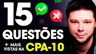 15 Questões CPA-10 que MAIS CAEM no Exame 😱 Prepare-se e seja aprovado de primeira na CPA-10 ✅ 2025