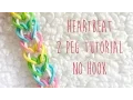 Rainbow Loom Heartbeat 2 Peg No Hook