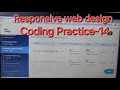 Coding Practice-14 Responsive Web Design CCBP NXTWAVE HTML CSS BOOTSTRAP