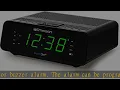 Emerson SmartSet Alarm Clock Radio with Radio Dimmer Sleep Timer and 9 LED Display CKS19