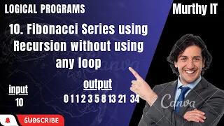 10 Fibonacci Series Using Recursion in Java