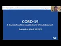 The COVID-19 Open Research Dataset CORD-19 with Lucy Lu Wang Kyle Lo of Allen AI Robert Peter