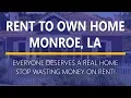 Rent to Own Homes in Monroe Louisiana