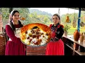 Download Lagu Cooking rice with lamb leg; a royal dish native to Azerbaijan