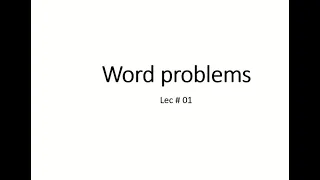 Tricks to solve Word Problems(General Ability) For CSS/PMS/ONE Paper 2022 l Basic Math Matics