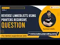 Reverse Linked List using Pointers - Recursive Question