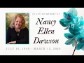 Nancy Dawson - Celebration of Life March 20 2026