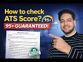 How to Check ATS Score of Your Resume FREE Tools ATS Friendly Resume 2026