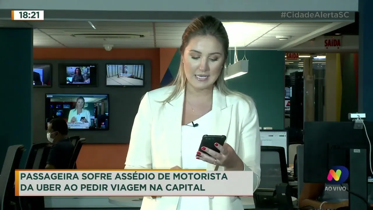 Passageira sofre assédio de motorista da Uber ao pedir viagem em Florianópolis