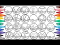 Coloring ALL Poke Balls Pokemon Coloring pages