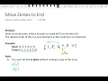 Move Zeroes to End - Acing the Facebook Coding Interview JDTechTips