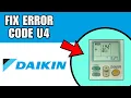 How To Fix Daikin Air Conditioner Fault Code U4