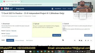 Excel 2021 In Practice - Ch 8 Independent Project 8-5 Windows Only Excel Ch 8 SIMnet Assignment
