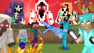 HEROBRINE VS ENTITY 606 ALL GANG 😱 ZUKA POWERFUL ATTACK ON ENTITY 303 IN MINECRAFT | SEASON 3