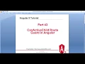 Part - 43 CanActiveChild Route Guard in Angular Angular 8 tutorials