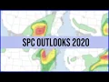 All SPC Day 1 Outlooks in 2020 - Timelapse Compilation