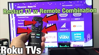 Roku TVs How to Restart using only Remote Secret Remote Combination