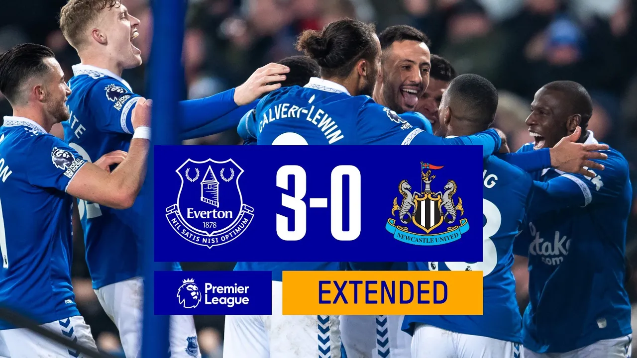 EXTENDED PREMIER LEAGUE HIGHLIGHTS: EVERTON 3-0 ...