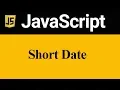 Short Date in JavaScript Hindi