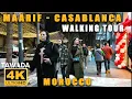 Casablanca - MAARIF DISTRICT Walking Tour 🇲🇦 4K UHD Morocco 🇲🇦