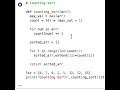 Python Program for Counting sort for Positive Numbers