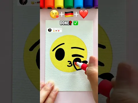 👉 I Mixed 😘🇩🇪❤️… Look What Happened! 👀 #emojimix #emojiart #drawing