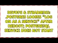 postgres looses Log on as a service after reboot PostgreSQL service does not start