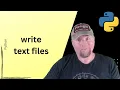 Python Tutorial Writing text files