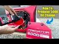 How To Change the oil on a Predator 5000 Watt Dual-Fuel SUPER QUIET Inverter Generator