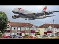 35 BIG PLANE TAKEOFFS and LANDINGS from UP CLOSE London Heathrow Plane Spotting
