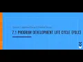 7 1-PDLC Program Development Life Cycle - Computer Science 2210 Lecture