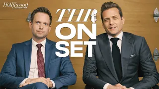 Patrick J Adams Gabriel Macht Share Advice for Suits Spinoff Cast on Set of Super Bowl Ad
