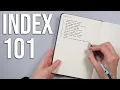The Index Explained Bullet journal core collections