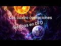 Las cuatro operaciones basicas en DFD