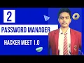 password manager app by satyam hacker meet 1 0 password manager python project
