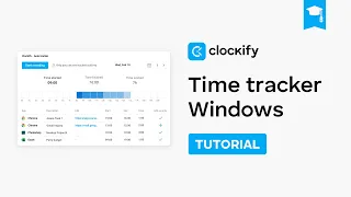 Time Tracker for Windows Clockify Tutorial 2024