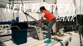 EP 2 | Installing Battery Bank on Sailboat and Connecting Sump Pump
