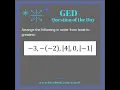 GED Math Ordering Opposites and Absolute Values 0 4 Exp