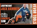 VEVOR Electric Concrete Saw Jack Hammer vs 5in of SOLID CONCRETE